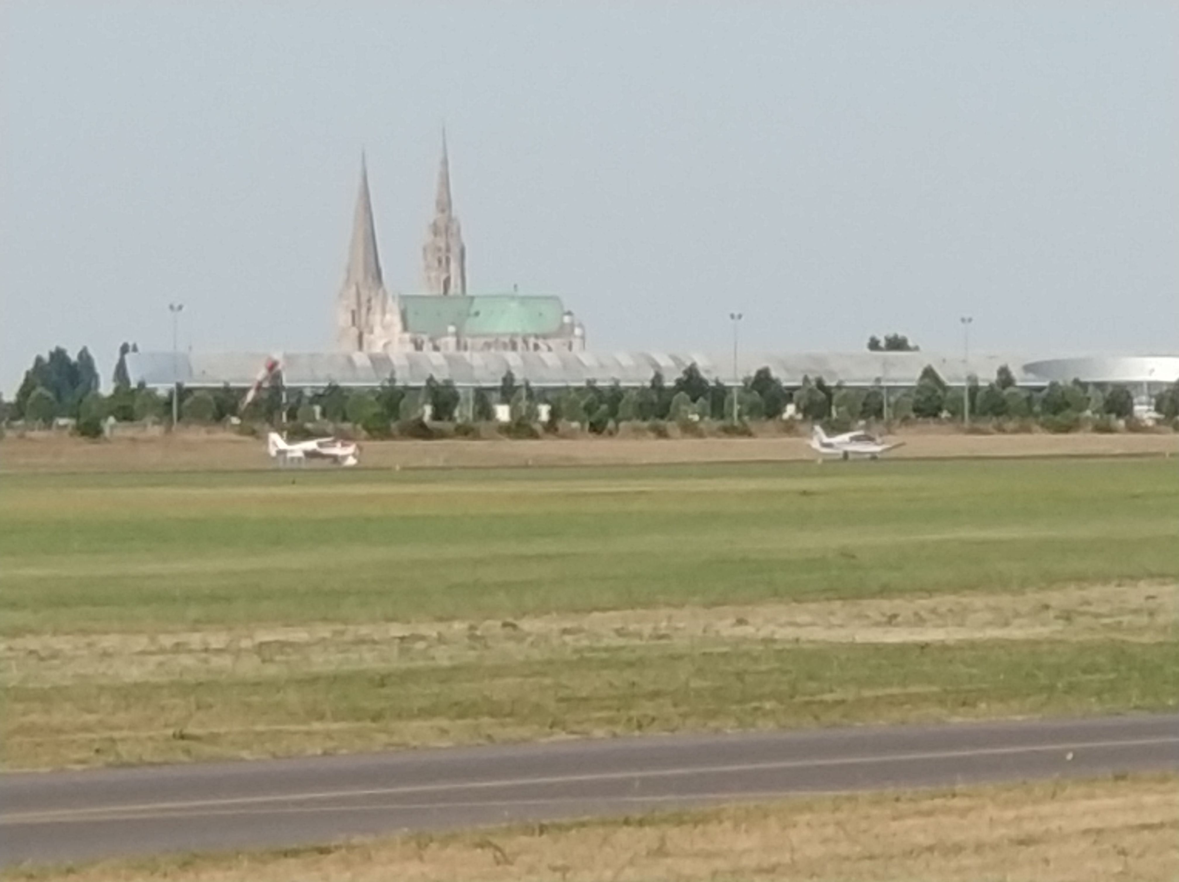 Aircrafts departing for the flight test