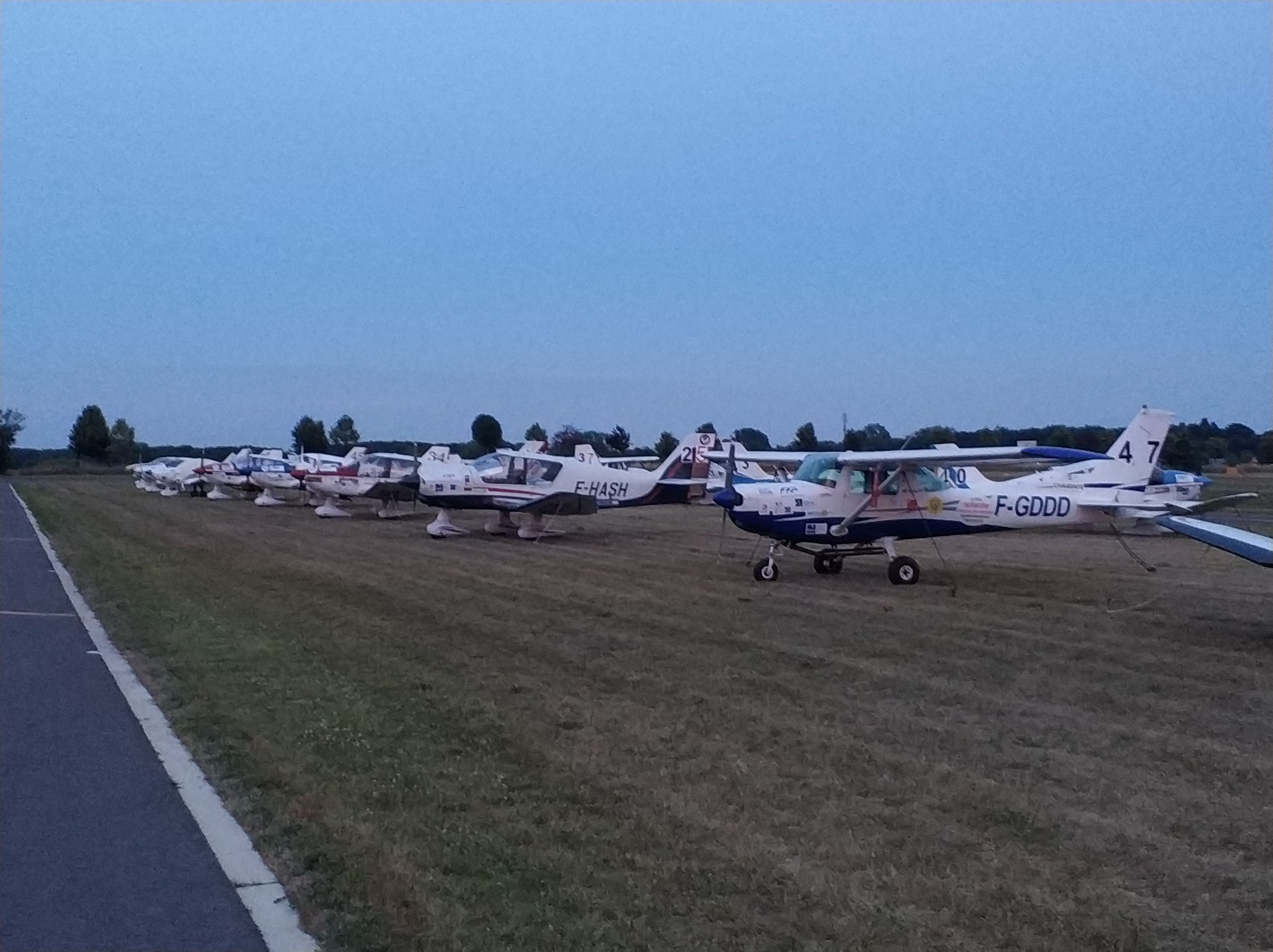 Hop Tour 2018 aircraft, with my DR400 in the background