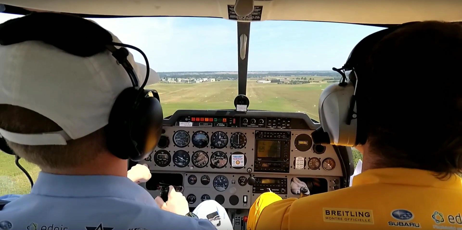 En mania, arrivée sur la piste en herbe de Saintes